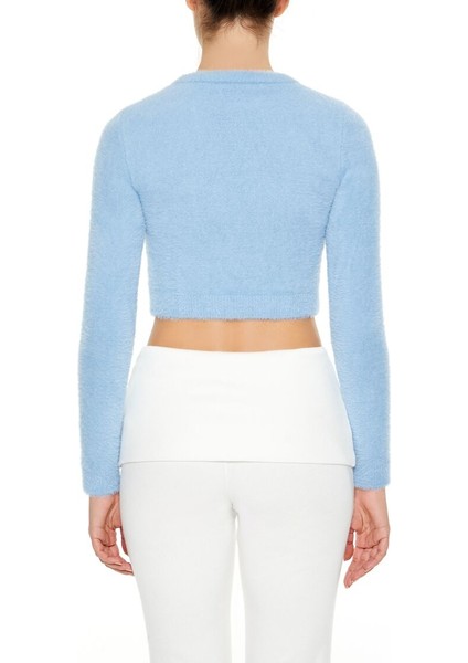 Yumuşak Örme Crop Kazak