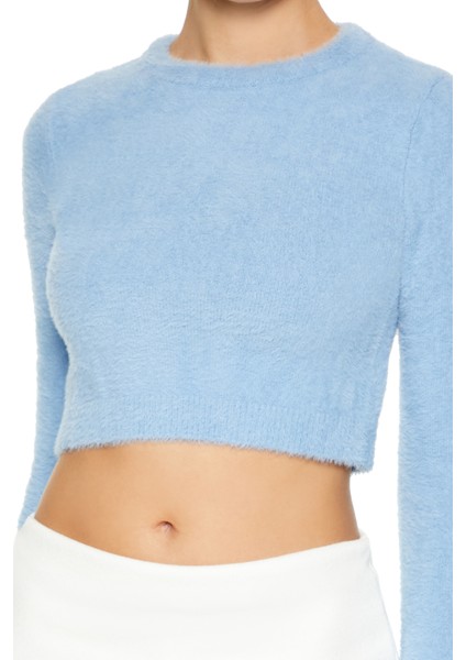 Yumuşak Örme Crop Kazak