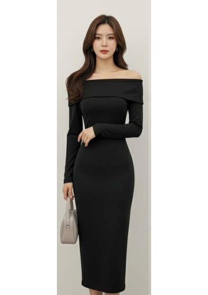 Madonna Yaka Elbise En Boy Full Likralı Iç Göstermez fiyatları