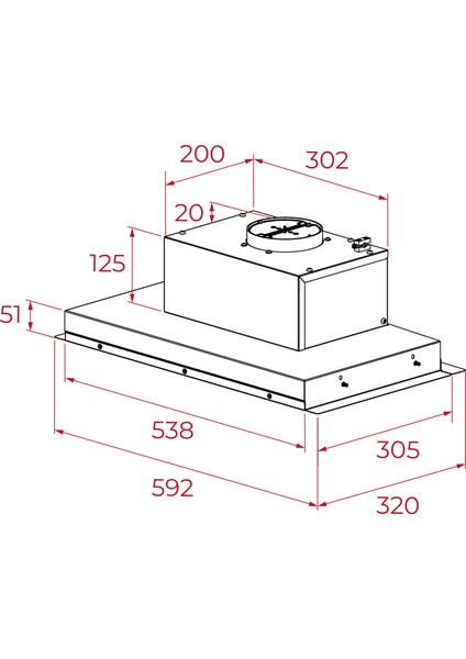 - Integra Gfı 63030 Kos Ix - Gömülebilir Aspiratör - 316 M³/h - Inox - 54 cm - 113120006 fırsatları