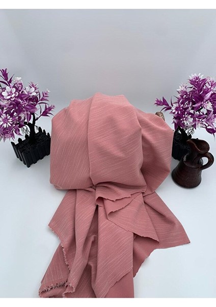 Gül Kurusu Keten-Krep Karışımı Kumaş – Elbiselik, Bluzluk, Tunik Için Ideal fiyatları