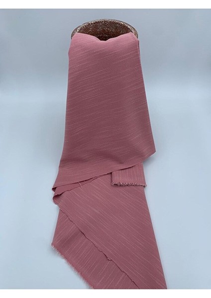 Gül Kurusu Keten-Krep Karışımı Kumaş – Elbiselik, Bluzluk, Tunik Için Ideal modelleri