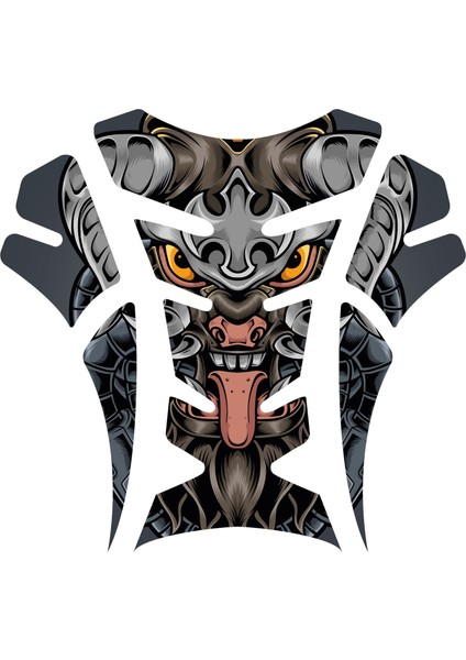 Motor Depo Tank Pad ve Çamurluk Sticker Seti 3 Parça | 3D Kabartmalı Uv Dtf Premium Koruyucu