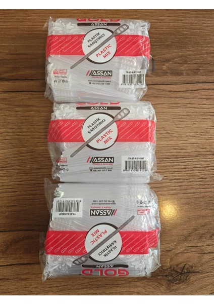 Lüks Şeffaf Plastik Karıştırıcı 3 Er Paket 1500'LÜ 3,2 gr