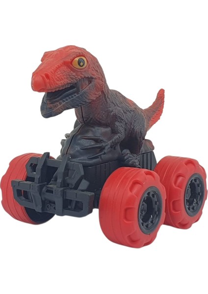 Sürtmeli Dinazor Arabalar cm - H-20 - T-Rex - Kırmızı