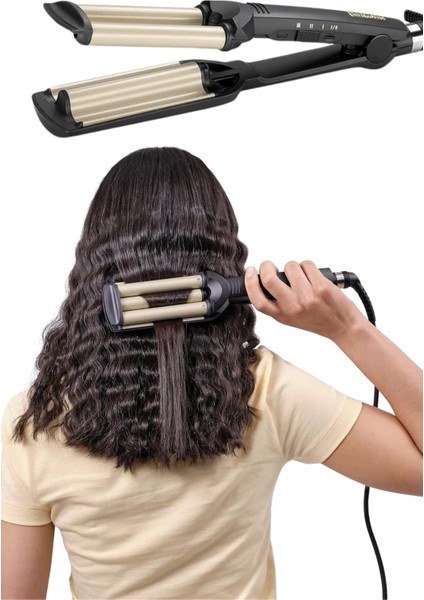 Ds-Derin Saç Şekillendirici Wag Maşa Su Dalga Maşası Tüm Saç Tiplerine Uygun modelleri