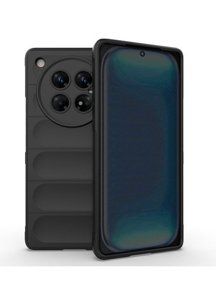 Infinix Zero 40 5g Kılıf Esnek Tpu Oyuklu Arka Yüzey Tasarımlı Frms Etnik Silikon Kapak - Siyah