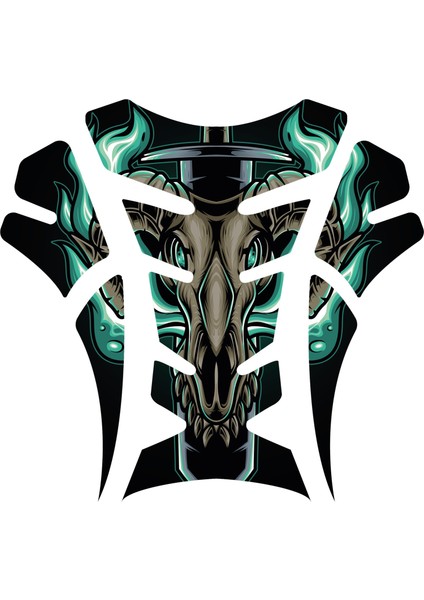 Motosiklet Depo Tank Pad ve Çamurluk Sticker Seti | 3D Kabartmalı Uv Dtf Kaliteli Koruyucu Sticker | Tüm Motor Modellerine Uyumlu