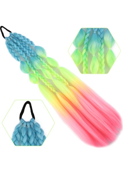 Balon ve Düz Salaş Örgülü Lastikli At Kuyruğu - ACM11 fiyatları