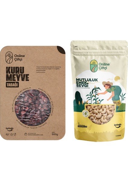 Cranberry (Yaban Mersini) 500GR ve Çiğ Kaju 400GR Ikili Set