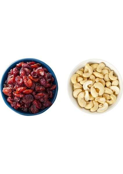 Cranberry (Yaban Mersini) 500GR ve Çiğ Kaju 400GR Ikili Set modelleri