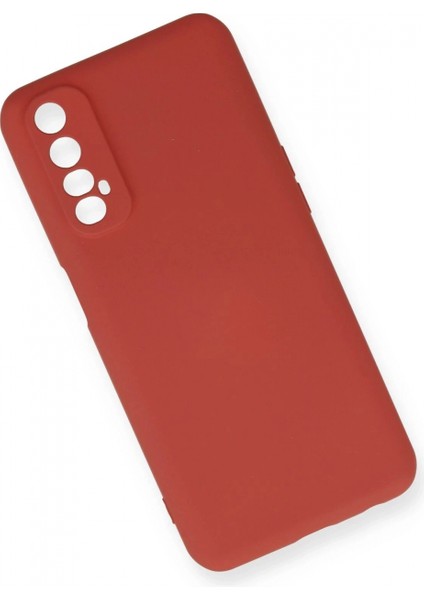 Realme 7 Kılıf Nano Içi Kadife Silikon - Kiremit modelleri
