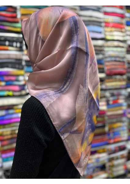 % 100 Saf Ipek Sura Eşarp - Sonbahar - Kış 7995701 333