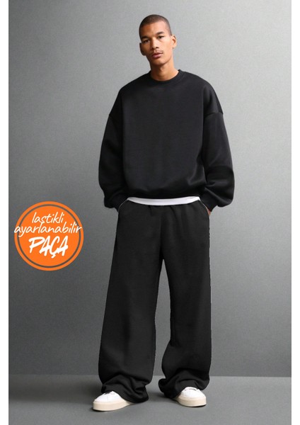 Baggy Bol Eşofman Altı Iki Stil ; Ister Bol Paça Ister Dar Paça Erkek Kadın Unisex indirimleri