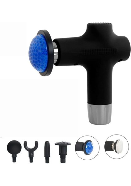 Şarjlı Dijital Masaj Tabancası, Sıcak-Soğuk Kompress, 32 Hız, 6 Fonksiyon