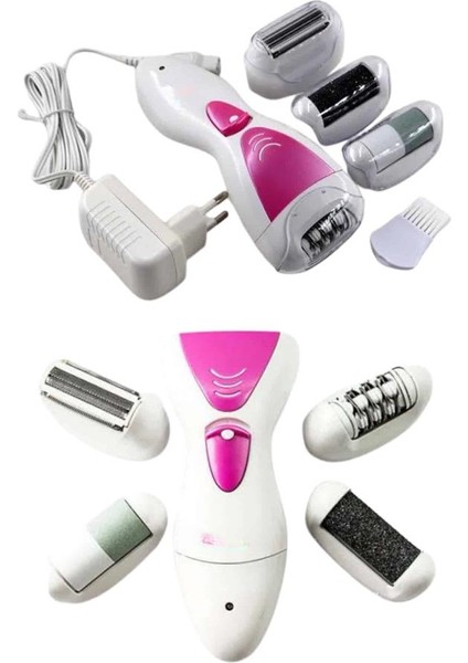 Ds-Derin Ayak Törpü Başlıklı Epilatör Aleti 4 Başlıklı Taşınabilir Şarjlı Epilasyon Cihazı fırsatları