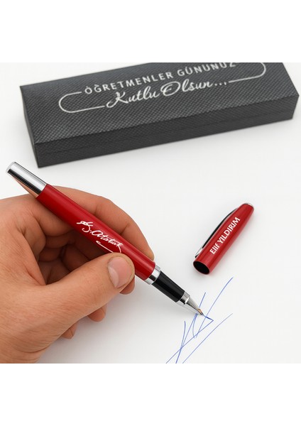 Öğretmenler Günü Hediyesi Metal Roller Kalem Isme Özel Kalem modelleri