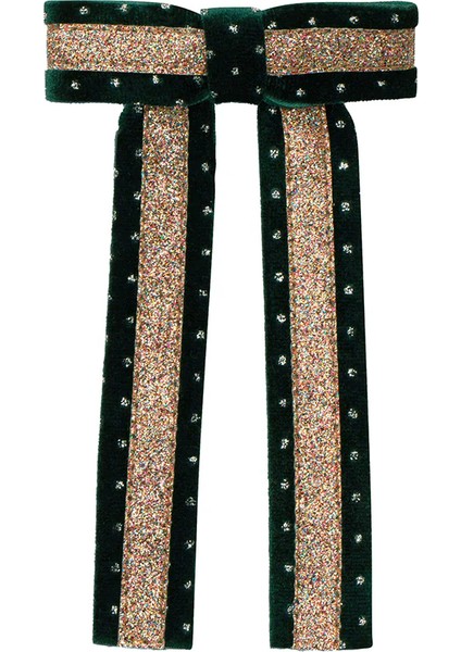 Mimi & Lula Circus Glitter Bow Toka - Green