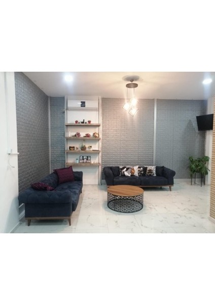 Gri Kendinden Yapışkanlı Esnek 3D Sünger Duvar Paneli, Şık ve Kolay Uygulamalı Dekor. indirimleri