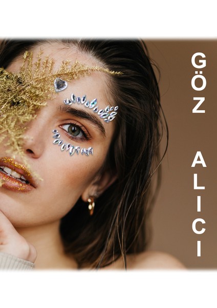 4 Adet Büyük Kendinden Yapışkanlı Parlak Taşlar, Gri Renk