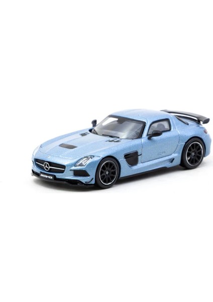 Tarmac Works 1/64 Mercedes-Benz Sls Amg Coupé Black Series Matte Blue