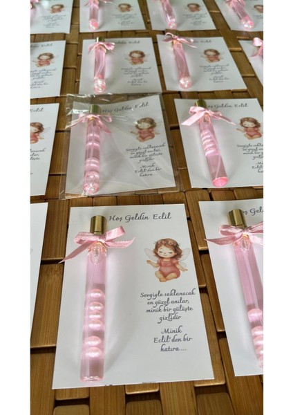 Isme Özel Hoşgeldin Tasarımlı Kolonya Bebek Hediyelik - 20 Adet - Kolonya Şişe fırsatları