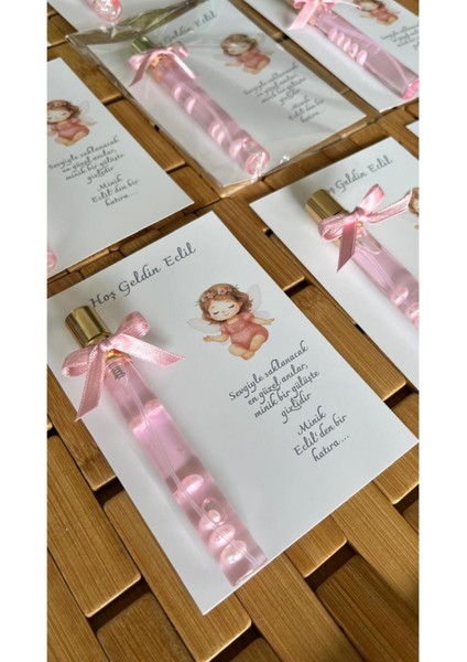 Isme Özel Hoşgeldin Tasarımlı Kolonya Bebek Hediyelik - 20 Adet - Kolonya Şişe indirimleri