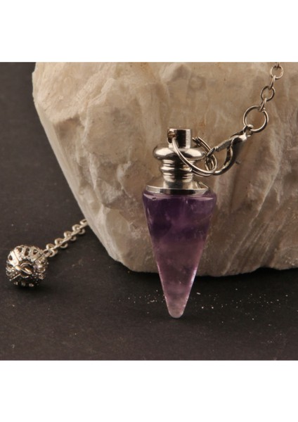 Doğal Mor Ametist Taşı Pandül, Sertifikalı, Enerji ve Şifa Kaynağı fiyatları