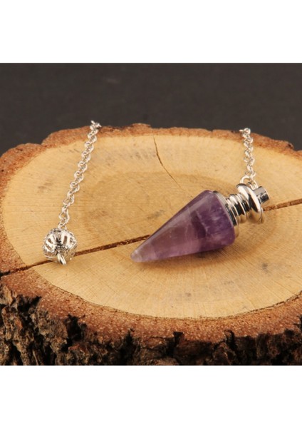 Doğal Mor Ametist Taşı Pandül, Sertifikalı, Enerji ve Şifa Kaynağı modelleri