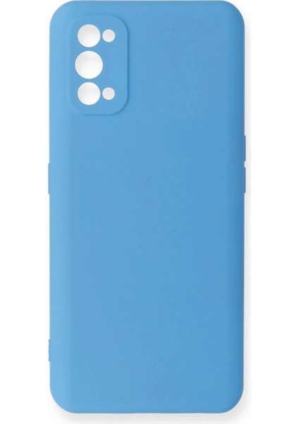 Realme 7 Pro Kılıf Nano içi Kadife Silikon - Mavi