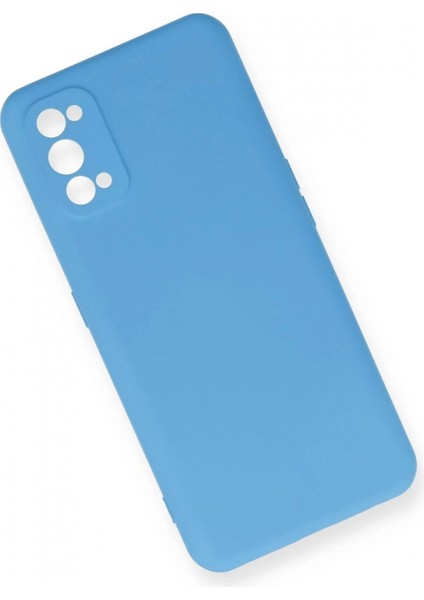 Realme 7 Pro Kılıf Nano içi Kadife Silikon - Mavi modelleri