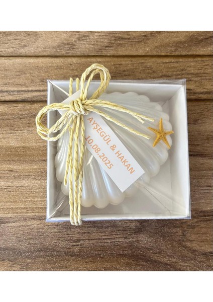 Isme Özel Istiridye Mum Hediyelik - 20 Adet - Nikah, Doğum, Sünnet, Düğün, Nişan, Söz, Kına fiyatları