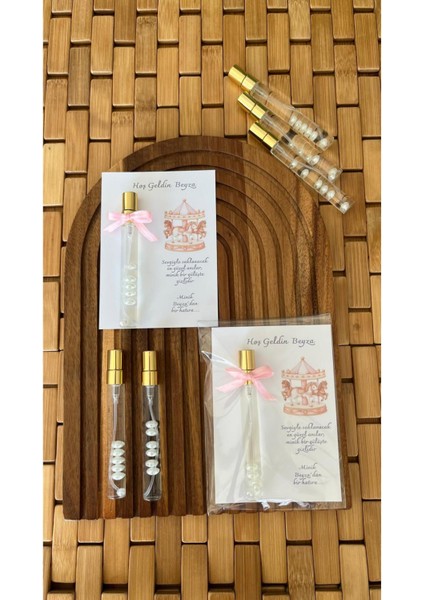 Isme Özel Hoşgeldin Atlı Karınca Tasarımlı Kolonya Bebek Hediyelik - 20 Adet - Kolonya Şişe modelleri