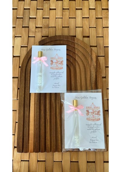 Isme Özel Hoşgeldin Atlı Karınca Tasarımlı Kolonya Bebek Hediyelik - 20 Adet - Kolonya Şişe indirimleri