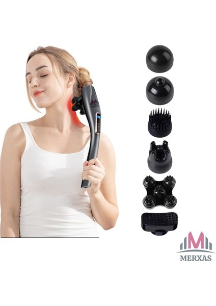 Şarjlı 6 Aparatlı Vücut ve Sırt Masaj Aleti, Rahatlatıcı ve Hafif Tasarım fırsatları