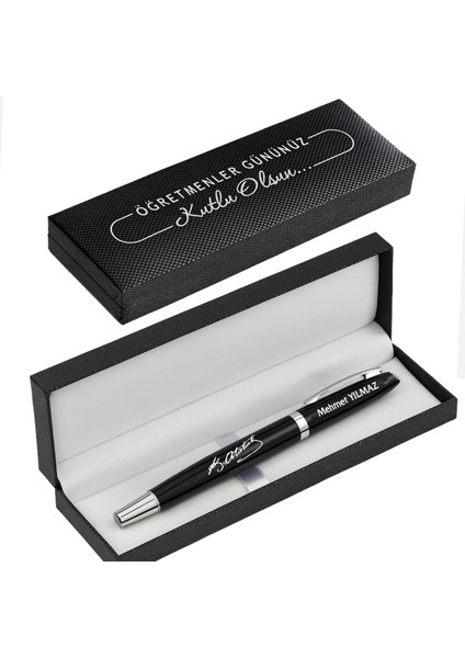 Öğretmenler Günü Hediyesi Metal Roller Kalem Isme Özel Kalem