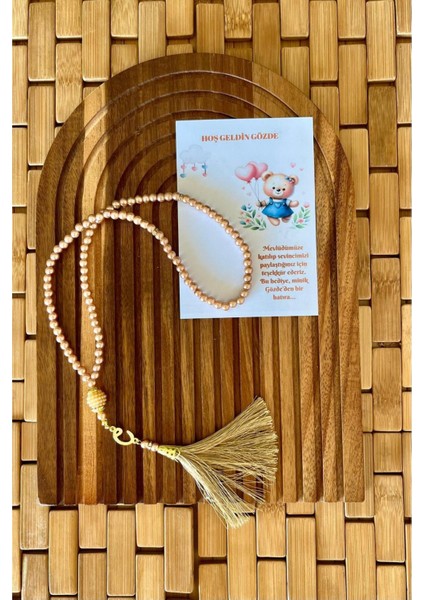 Isme Özel Tespih Hediyelik - 20 Adet - Kız Bebek Mevlüdü, Doğum, Sünnet, Hoşgeldin Bebek