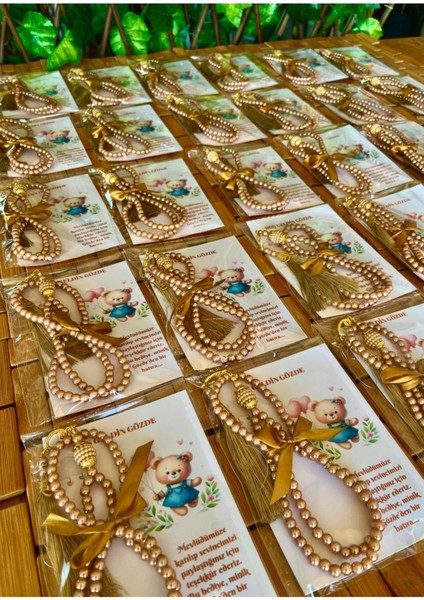 Isme Özel Tespih Hediyelik - 20 Adet - Kız Bebek Mevlüdü, Doğum, Sünnet, Hoşgeldin Bebek fiyatları