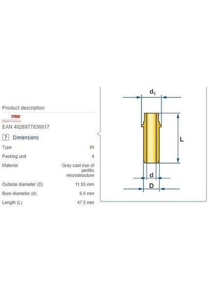 Supap Gaydı Emme 4AD M.benz 668 98-05