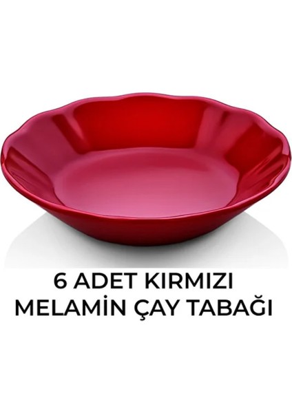 Atlas 6’lı Renkli Melamin Çay Tabağı Seti 11 cm - 1. Sınıf Termogold Cafe & Restoran Çay Tabağı S344 fiyatları