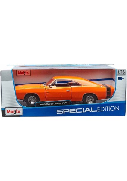 Maıs 31387 1969 Dodge Charger Rt 1: 18 model Araba -Necotoys