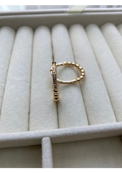 Çelik Gold Renk Zirkon Taş Detaylı Küpe fiyatları