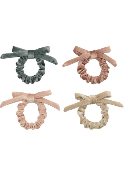 Mimi & Lula Sparkle Velvet Bow 4'lü Lastik Toka