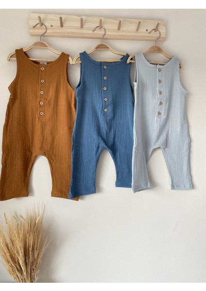 Açık Mavi Müslin Tulum Salopet Yazlık Askılı %100 Pamuk fiyatları