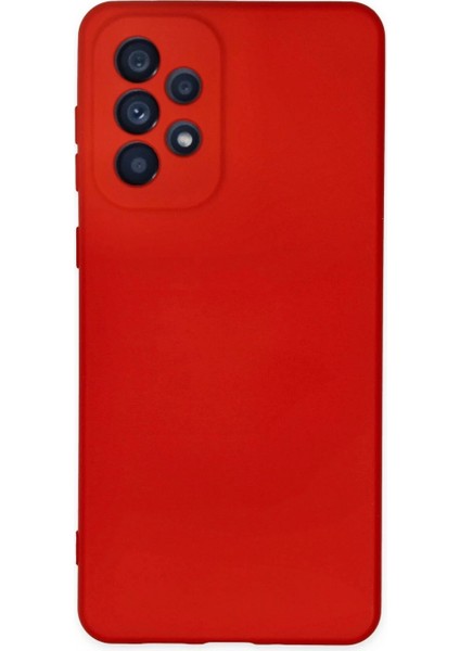 Samsung Galaxy A23 4G Kılıf Nano içi Kadife Silikon - Kırmızı