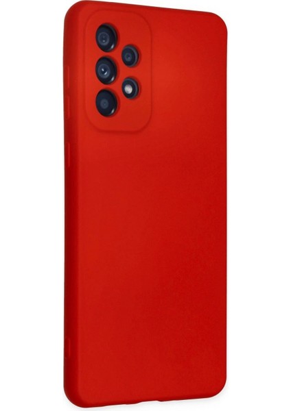 Samsung Galaxy A23 4G Kılıf Nano içi Kadife Silikon - Kırmızı fiyatları
