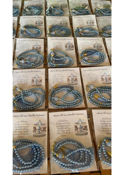 Isme Özel Hoşgeldin Atlı Karıncalı Tasarım Mevlüt Bebek Hediyelik - 20 Adet - Tespih Hediyelik fırsatları