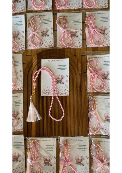 Isme Özel Görselli Kart Tespih Hediyelik - 20 Adet - Bebek Mevlidi, Doğum, Sünnet, Hoşgeldin Bebek fırsatları