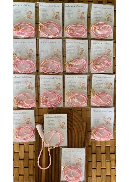 Isme Özel Hoşgeldin Mevlüt Bebek Hediyelik - 20 Adet - Tespih Hediyelik modelleri