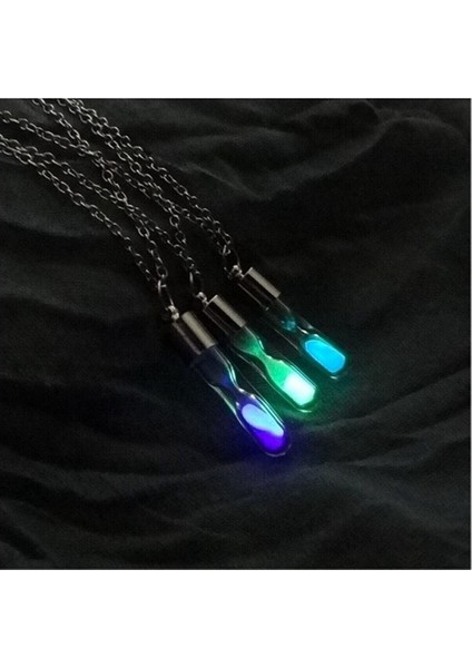 Parlayan Kum Saati Neon Kolye ve Bileklik Seti, Gümüş Görünümlü Hediye modelleri